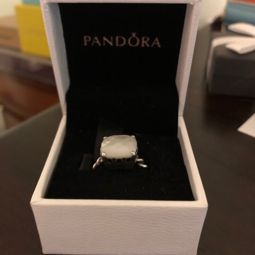 Pandora mother of pearl ring